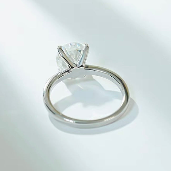 Oval Diamond Classic Solitaire Ring 4ct