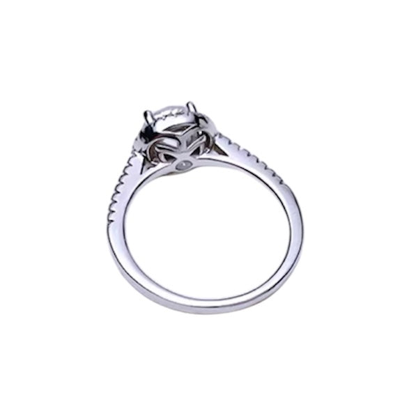 Round Brilliant Diamond Fancy Halo Ring 1.5ct