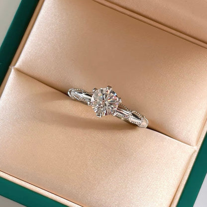 Round Brilliant Diamond Fancy Solitaire Ring 0.8ct