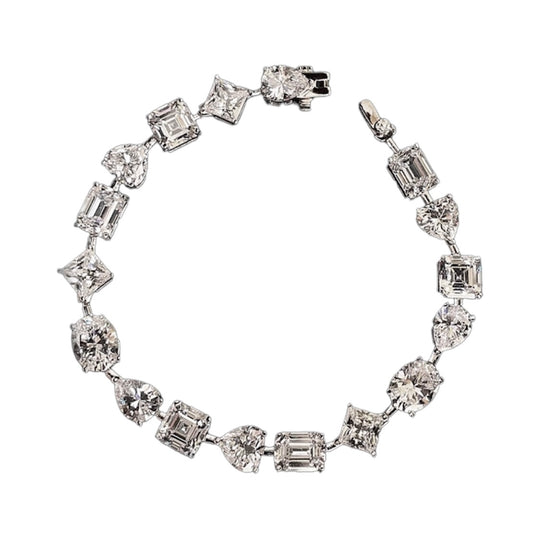 Multi Cuts Luxury Diamond Tennis Bracelet