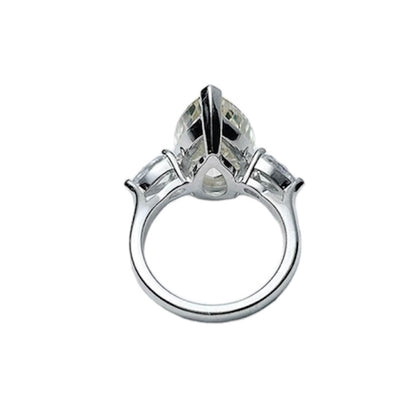 Pear Luxury Diamond Three Stones Ring 14ct