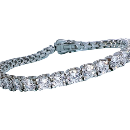 Round Brilliant Luxury Diamond Tennis Bracelet 4mm