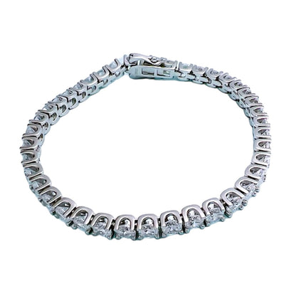 Round Brilliant Luxury Diamond Tennis Bracelet 4mm