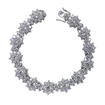 Round Brilliant Luxury Diamond Sunflower Bracelet