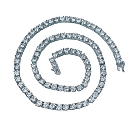 Round Brilliant Luxury Diamond Tennis Necklace 5mm